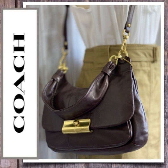 Coach Kristin Leather Hippie in Brown EUC - Picture 2 of 8